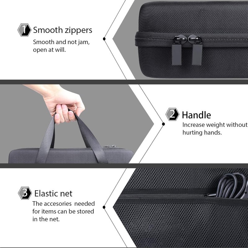 co2CREA for Zoom H6studio 8-Track 32-Bit Float Handy Recorder, Zoom Stereo Microphone Capsule Handy Recorder Hard Protective Case, Portable Travel Case Replacement - Image 4