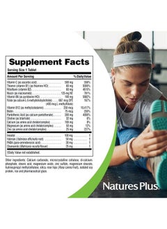 Nature's Plus NaturesPlus Mega-Stress Complex, Sustained Release - 90 Vegetarian Tablets - B Complex, Vitamin C Supplement, Chamomile & Herbs - Gluten-Free - 90 Servings  - Image 2