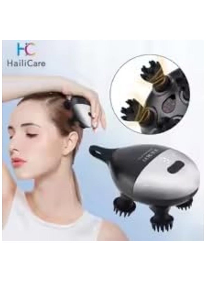 جهاز تدليك رأس كهربائي محمول4 رؤوس لتخفيف الصداع والتوتر والتدليك الكامل للجسم - Image 3