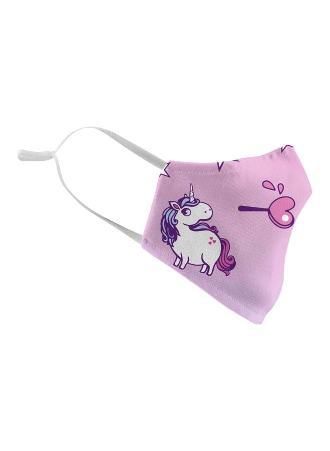 Unicorn Printed Carbon Filter Face Mask - Image 3