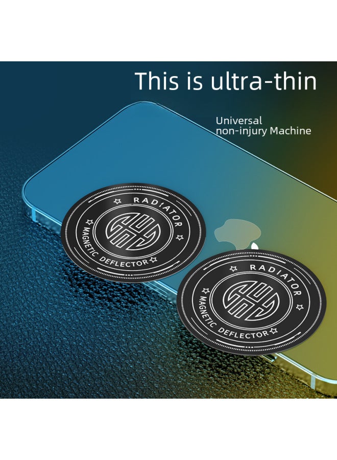7g Round Magnetic Phone Holder Universal K5k6 Back Adhesive Mobile Phone Bracket Accessories-Color:K8A Special Magnetic Sheet Black  - Image 2