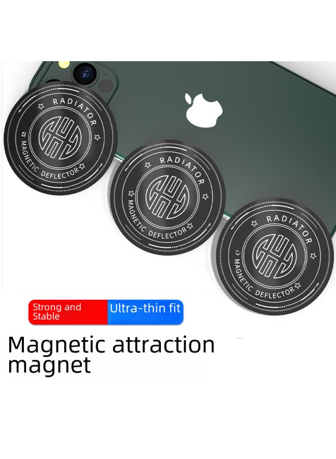 7g Round Magnetic Phone Holder Universal K5k6 Back Adhesive Mobile Phone Bracket Accessories-Color:K8A Special Magnetic Sheet Black  - Image 3