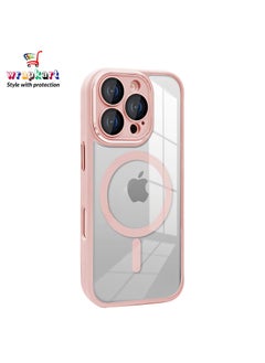 wrapKart Apple iPhone 16 Pro Max Pink MagSafe Back Case / Cover  - Image 1