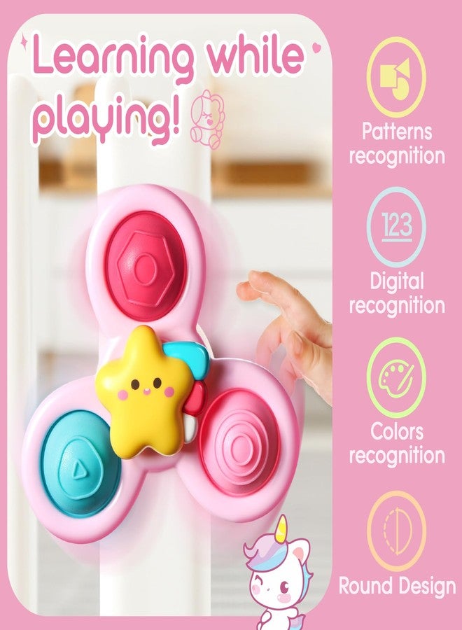 ALASOU 3PCS Pop Suction Cup Spinner Toys for 1 Year Old Boy Girl|Novelty Spinning Tops Toddler Toys Age 1-2|Sensory Baby Bath Toy for Toddlers 1-3|12 18 Months Boy Birthday Gift for Infant - Image 5