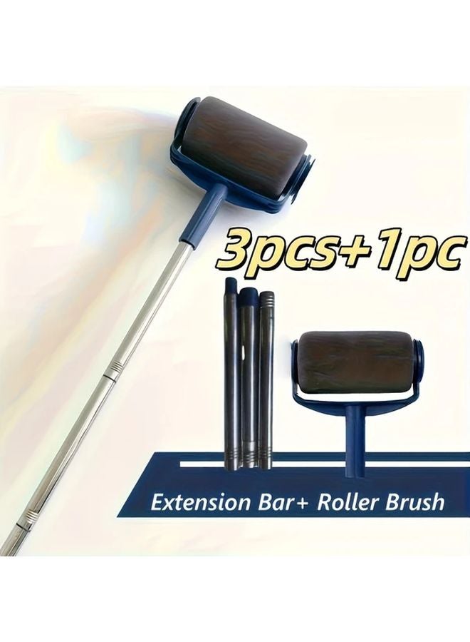 Professional Paint Roller Set 1 Bass Drum 3 Extension Tubes Self Priming Brush Wall Paint - Image 1