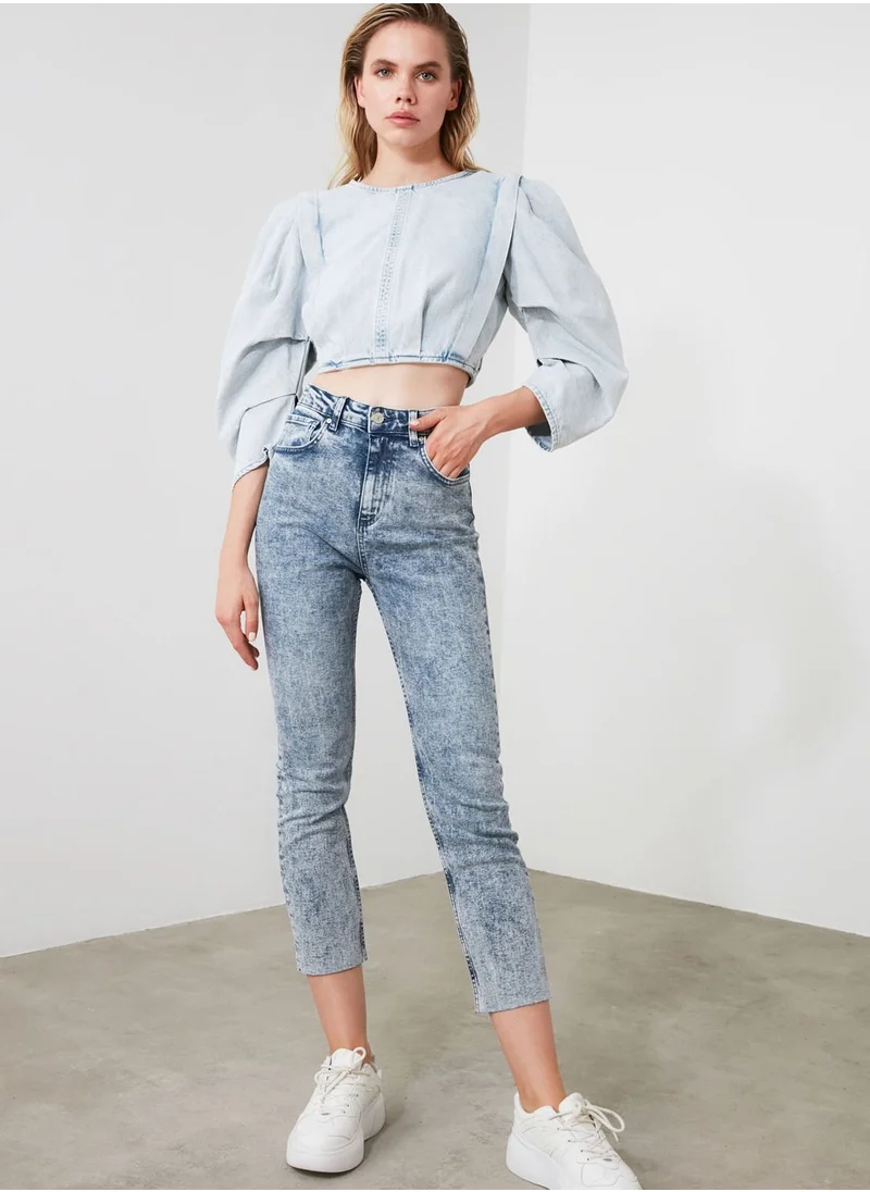 trendyol Raw Hem Jeans
