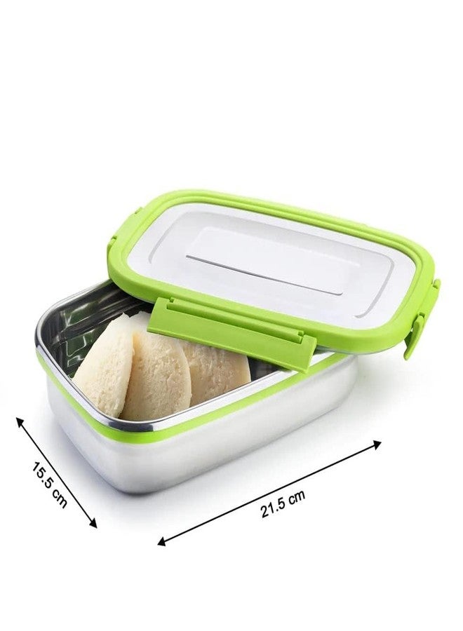 Gcrox Stainless Steel Lunch Box for Office & School | Leak-Proof | Compact Tiffin Set for Boys, Girls & Adults – BPA-Free & Durable - Image 3
