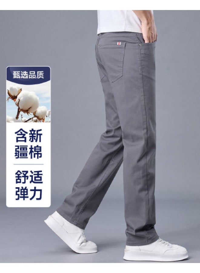 Fapai Thick Autumn/winter Men's Long Pants, Comfortable And Skin-friendly, Fashionable And Simple Mid-waist Youth Casual Trousers For Men - Image 1