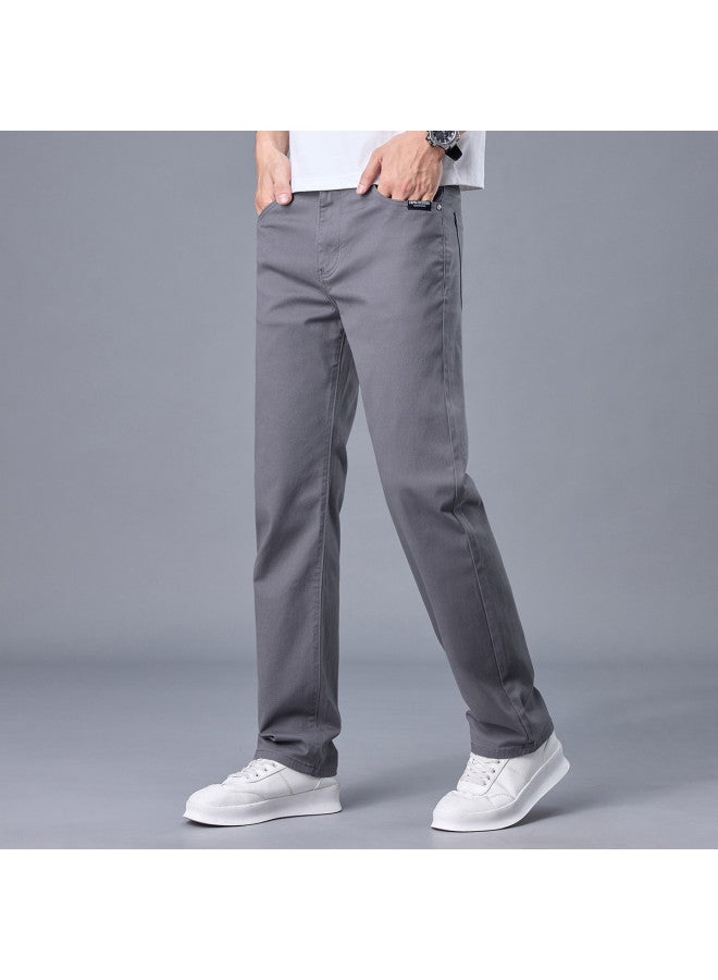 Fapai Thick Autumn/winter Men's Long Pants, Comfortable And Skin-friendly, Fashionable And Simple Mid-waist Youth Casual Trousers For Men - Image 4