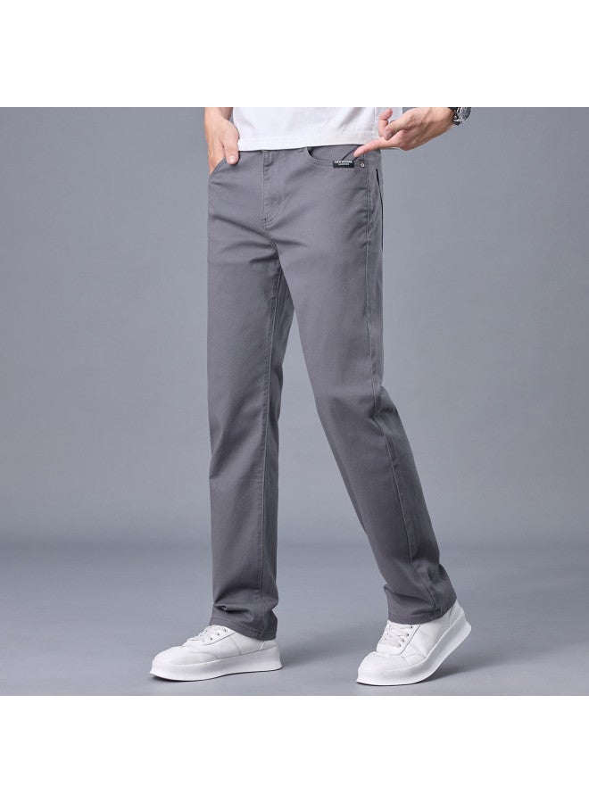 Fapai Thick Autumn/winter Men's Long Pants, Comfortable And Skin-friendly, Fashionable And Simple Mid-waist Youth Casual Trousers For Men - Image 5