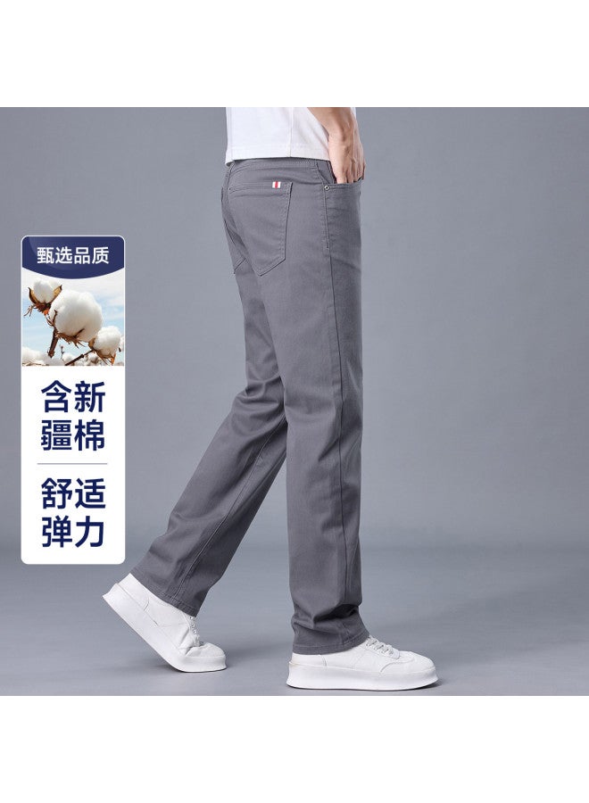 Fapai Thick Autumn/winter Men's Long Pants, Comfortable And Skin-friendly, Fashionable And Simple Mid-waist Youth Casual Trousers For Men - Image 2