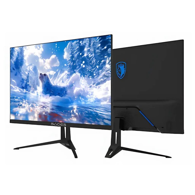 SADES ST-Seal 22-Inch FHD IPS Gaming Monitor, 120Hz, 1ms MPRT, Adaptive Sync, HDMI 2.1, DisplayPort 1.4 - Black