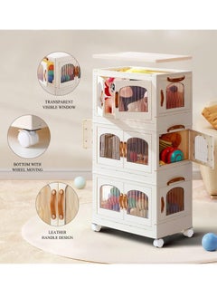 NKX 3 Layers Stylish Multi-Functional Storage Cabinet Wardrobe  - Image 4