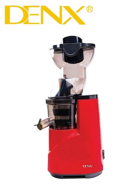 DENX DX3203 Slow Juicer – 1000W Power, 500ml Capacity, Modern Compact Design, Continuous Operation up to 30 Minutes, with Cleaning Brush and Stirring Stick – For Fresh, Healthy, Nutrient-Rich Juices