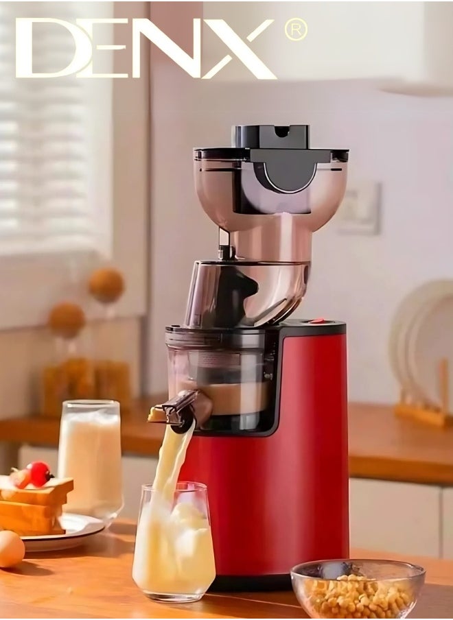 DENX DX3203 Slow Juicer – 1000W Power, 500ml Capacity, Modern Compact Design, Continuous Operation up to 30 Minutes, with Cleaning Brush and Stirring Stick – For Fresh, Healthy, Nutrient-Rich Juices