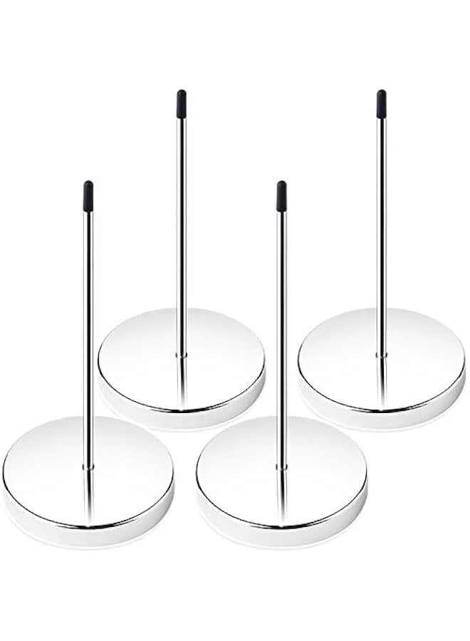 4pcs Desk Receipt Holder Bill Fork Receipt Spike Stick Silver Restaurant Check Spindle 5.5 Inch by … - Image 1