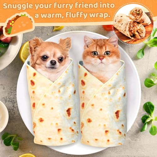 MASHDE 31.5" Large Cat Grooming Wrap for Cutting Nails, Self-Stick Dog Cat Burrito Wrap with Nail Clippers Kit, Soft Tortilla Blanket Pet Tool Gifts for Multifunctional Care Medicine Anti-Escape - Image 2