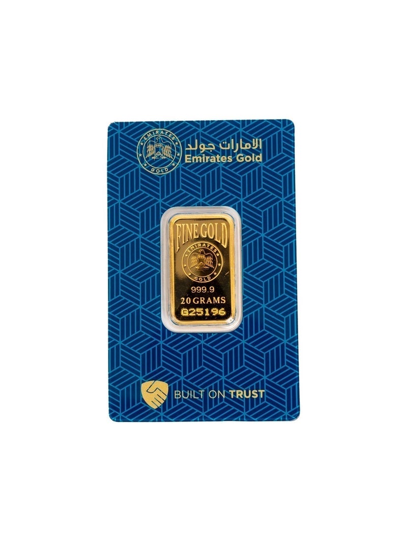 Emirates Gold 20g Gold Bar 24KT Pure 999.9 – Certified Bar-WITH INVOICE - Image 5