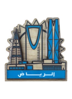 شبابنا×هناك شبابنا×هناك مغناطيس ثلاجة مزين بتصميم ثقافي بعبارة الرياض وبطبعة مستوحاة من معالم سعودية | هدية تذكارية لتزيين المطبخ – أصلي وعالي الجودة ويدوم طويلاً | منتجات سعودية ومحلية - SDAT-5  - Image 1