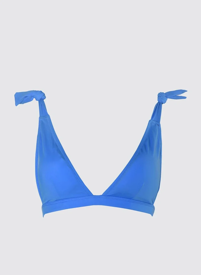 trendyol Tie Shoulder Bikini Top