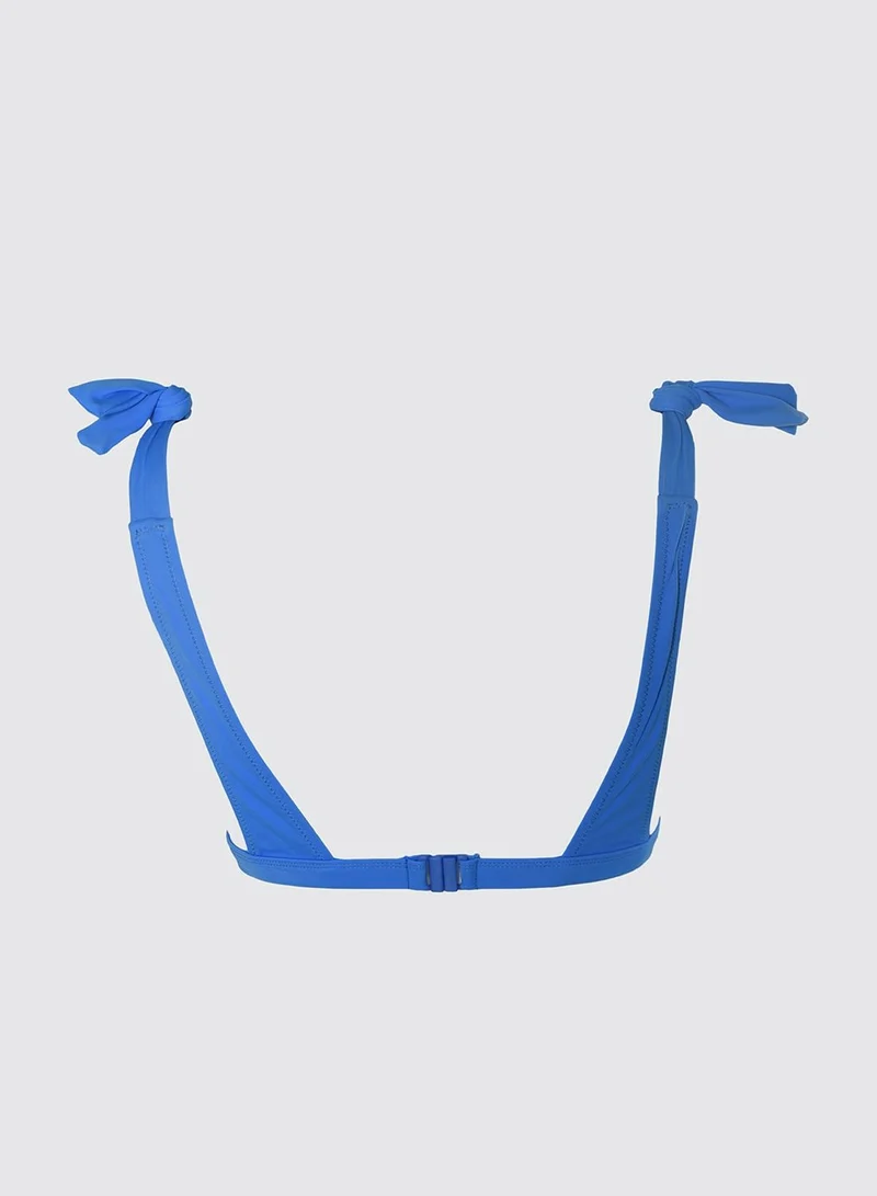 trendyol Tie Shoulder Bikini Top