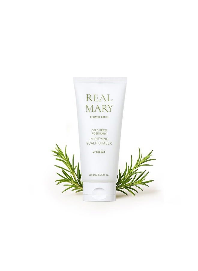 RATED GREEN REAL MARY COLD BREWED ROSEMARY PURIFYING SCALP SCALER w/Sea Salt - Image 1