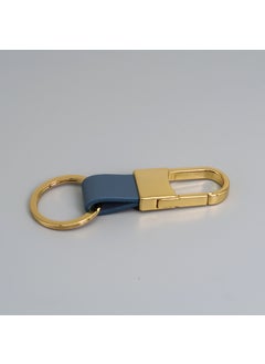 Generic Metal Leather Car Keychain Custom Engraved Logogold generation light blue gold generation light blue 
