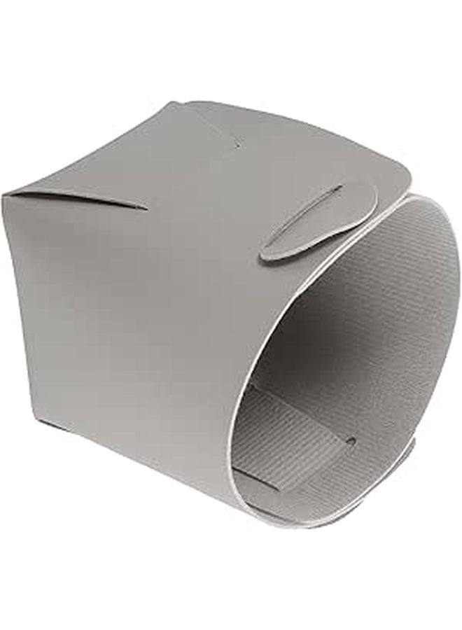 Foldable PVC Leather Storage Box Gray Cosmetic Organizer Tray Key Holder Makeup Brush Organizer - Image 1