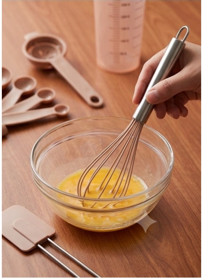 RAHALIFE 10-Piece Baking Tools Set with Measuring Cups & Spoons, Silicone Spatula, Pastry Brush, Egg Separator, Measuring Cup & Stainless Steel Whisk | Kitchen Baking Accessories Set - Image 2