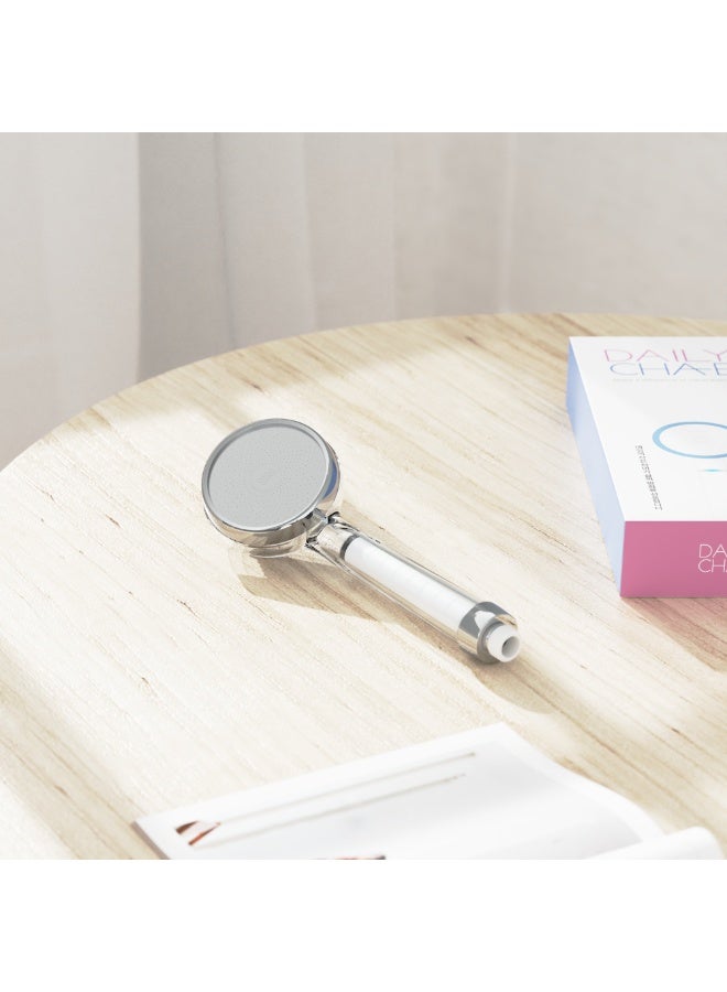 ديلي شا يي رأس دش كوري متعدد الفلاتر (حزمة المحاكمة) - نظام فلتر دش مزدوج - رأس دش عالي الضغط - فلتر المياه لتساقط الشعر - إزالة الكلور (أسود) - Image 3