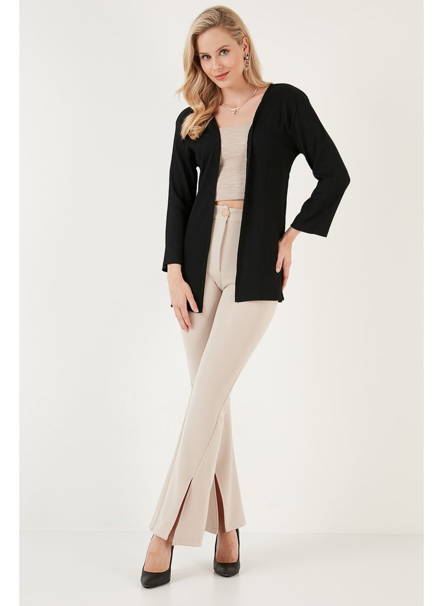 Lela Crinkle Fabric Comfortable Cut Cardigan Women's Cardigan 5864982  - Image 4