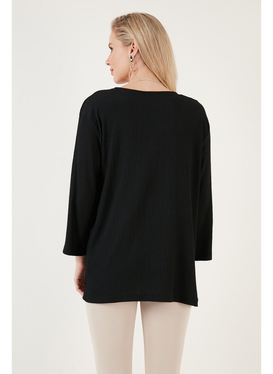Lela Crinkle Fabric Comfortable Cut Cardigan Women's Cardigan 5864982  - Image 5