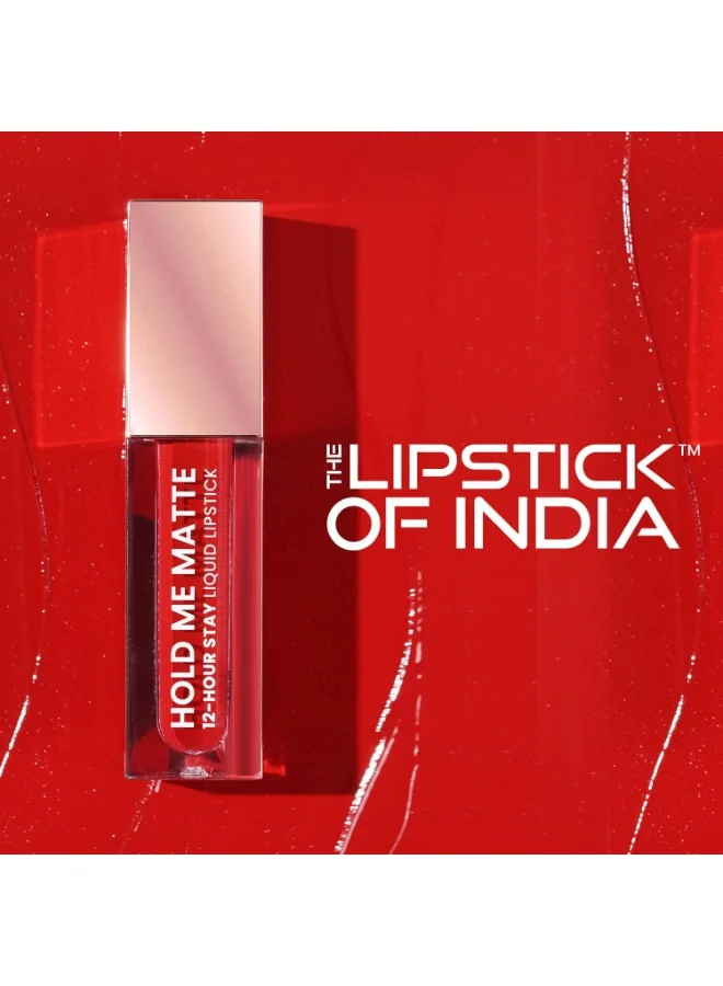 Swiss Beauty Swiss Beauty Hold Me Matte Liquid Lipstick | 12 Hours Stay | Non-Transfer Lipstick | Waterproof Lipstick with Intense Hydration| Shade - Gentle Pink, 4.5ml