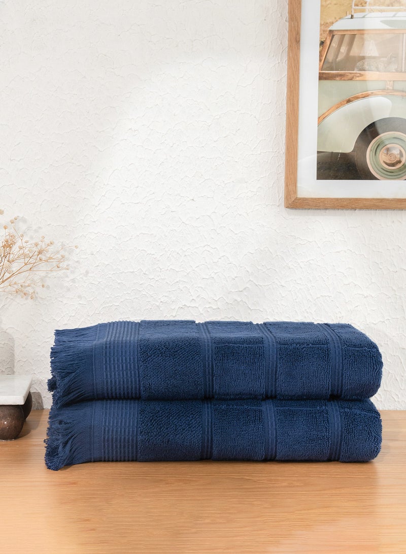 ZYMTA Premium 600 GSM Turkish Cotton Bath Towel Pair | Ultra-Soft & Highly Absorbent Towel Set  - Image 2