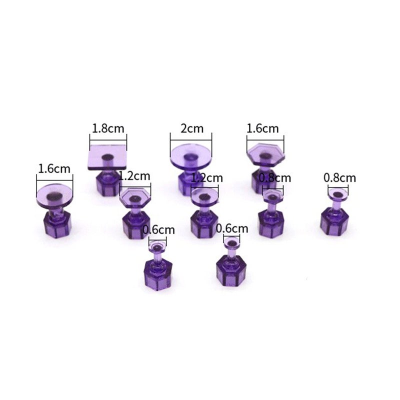 Car Body Repair Tool Auto Sheet Metal Restoration Kit Seamless Repair Pad Ice Slicks Patch Auto Body Grinding Compound Purple 10 Pack 