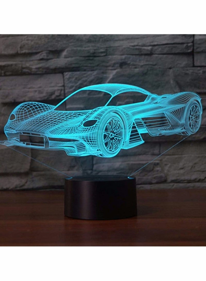 3D LED Illusion Lamp Night Light, Optical Bedside Table Night Lights - Image 1