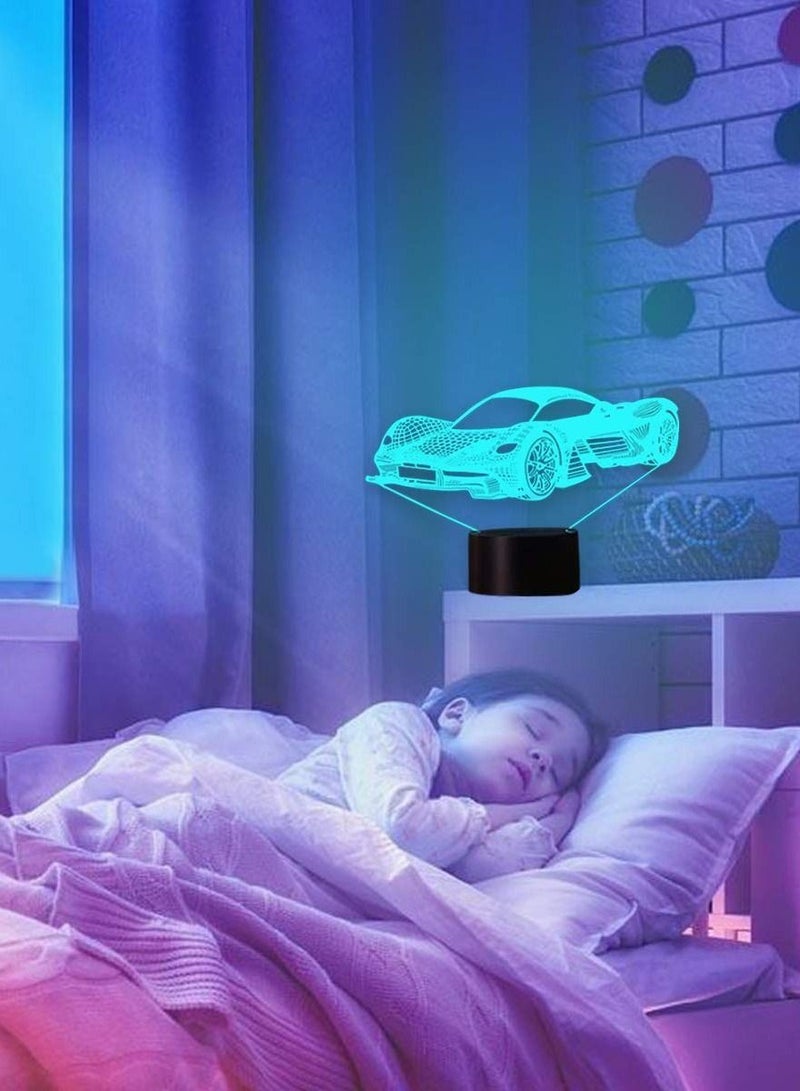 3D LED Illusion Lamp Night Light, Optical Bedside Table Night Lights - Image 2