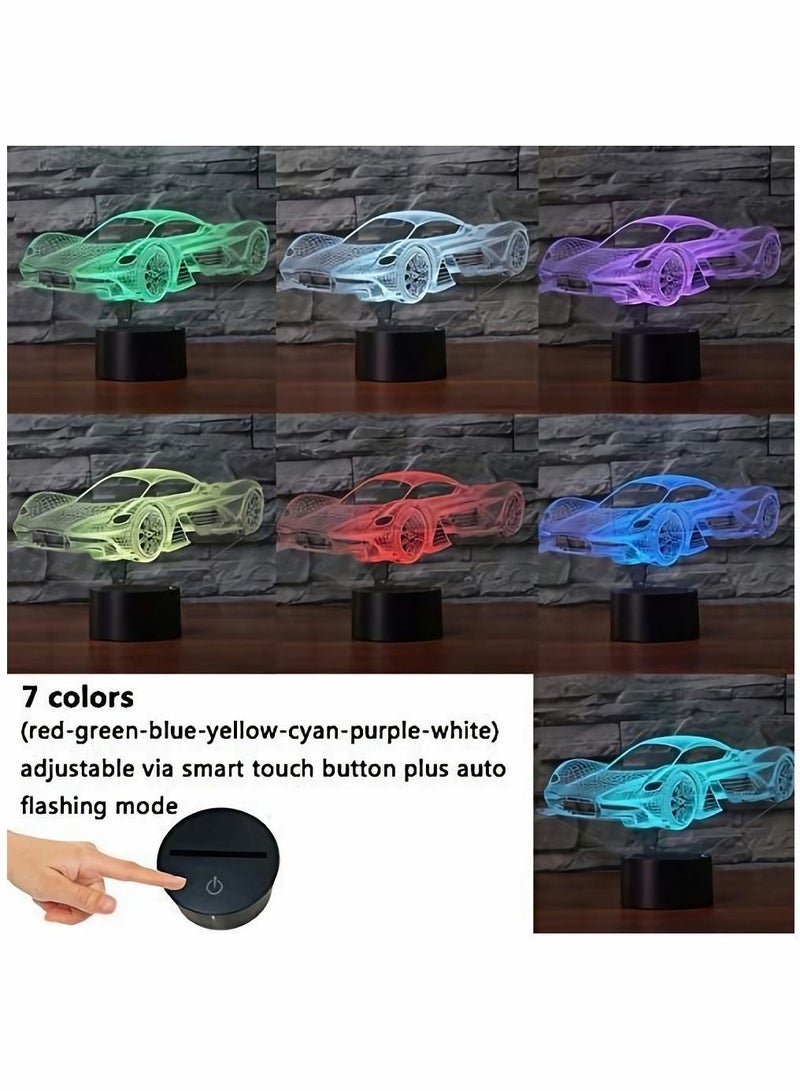 3D LED Illusion Lamp Night Light, Optical Bedside Table Night Lights - Image 5