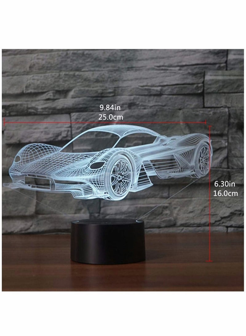 3D LED Illusion Lamp Night Light, Optical Bedside Table Night Lights - Image 3