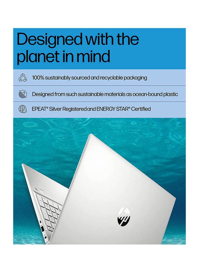 Hp Fq5043Ne I7-1255U-8-512-W11 Laptop With 15.6 Inch Core I7 8 Gb Ram 512 Gb Ssd Intel Xe Graphics Windows 11 English/Arabic Natural Silver - Image 4
