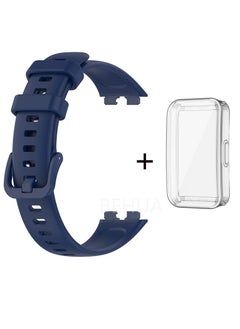 HW Silicone Watchband For Huawei Band 8 Huawei Band 9 Strap SmartWatch WristbandBracelet Wriststrap Sport Replacement，Transparent Protective Shell  - Image 1