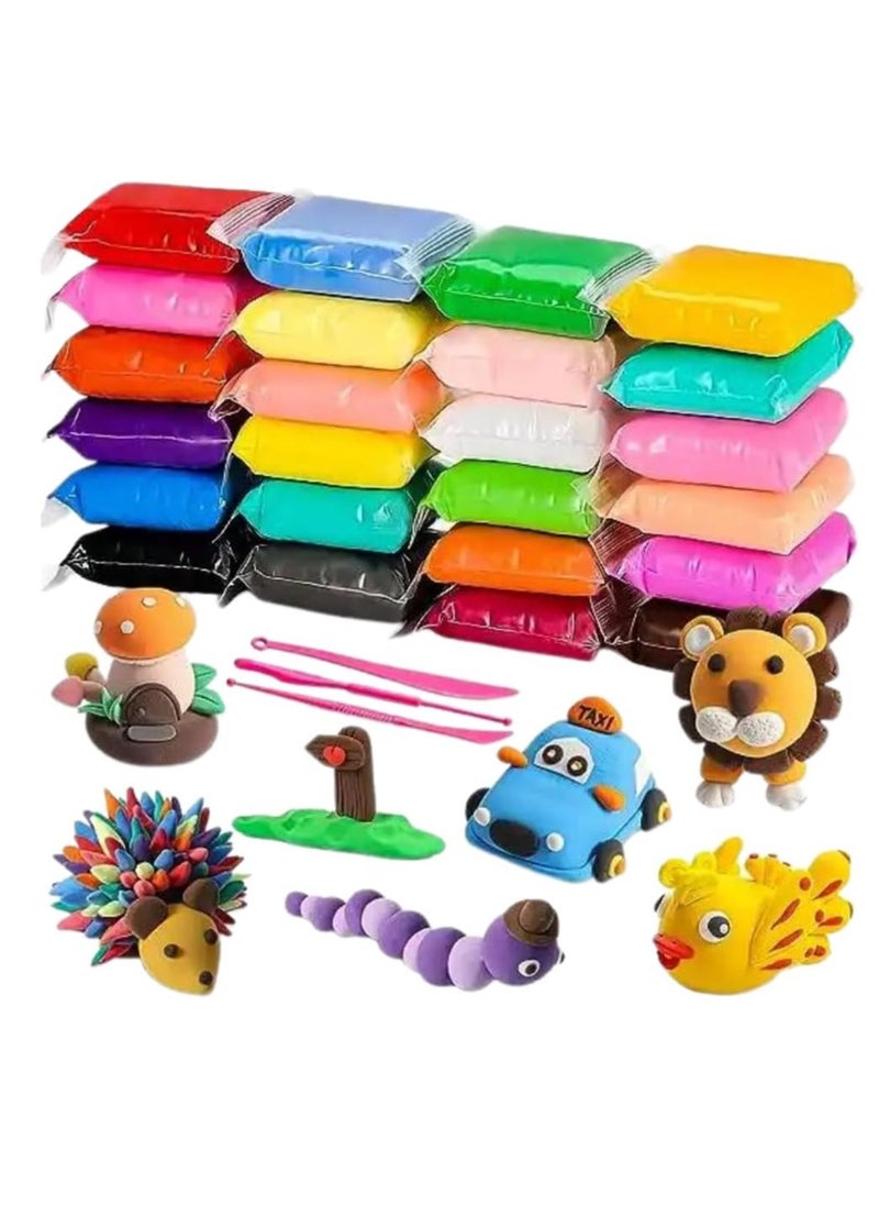 Gonice Fluffy Foam Clay Set (Pack of 36 Pieces/Colours)Tools for Kids  - Image 3