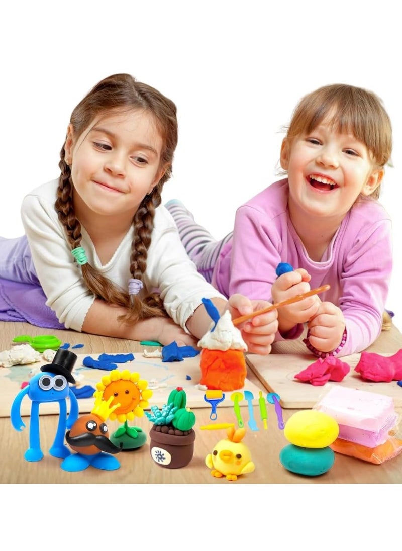 Gonice Fluffy Foam Clay Set (Pack of 36 Pieces/Colours)Tools for Kids  - Image 4