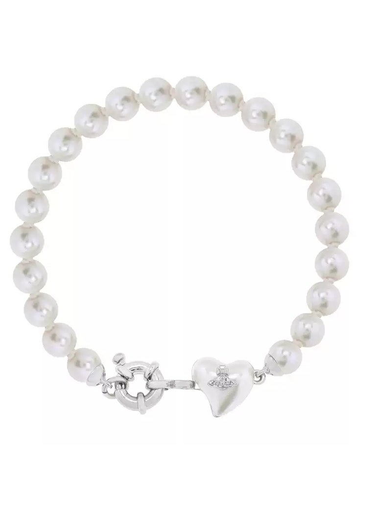 Vivienne Westwood Heart Pearl Bracelet  - Image 1