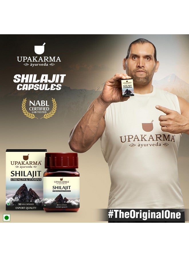 UPAKARMA Shilajit | Pure Extract Based (300 mg), Natural Strength & Stamina Booster |Lab Tested, R&D Backed 90 Veg Capsules- Pack of 3 - Image 2
