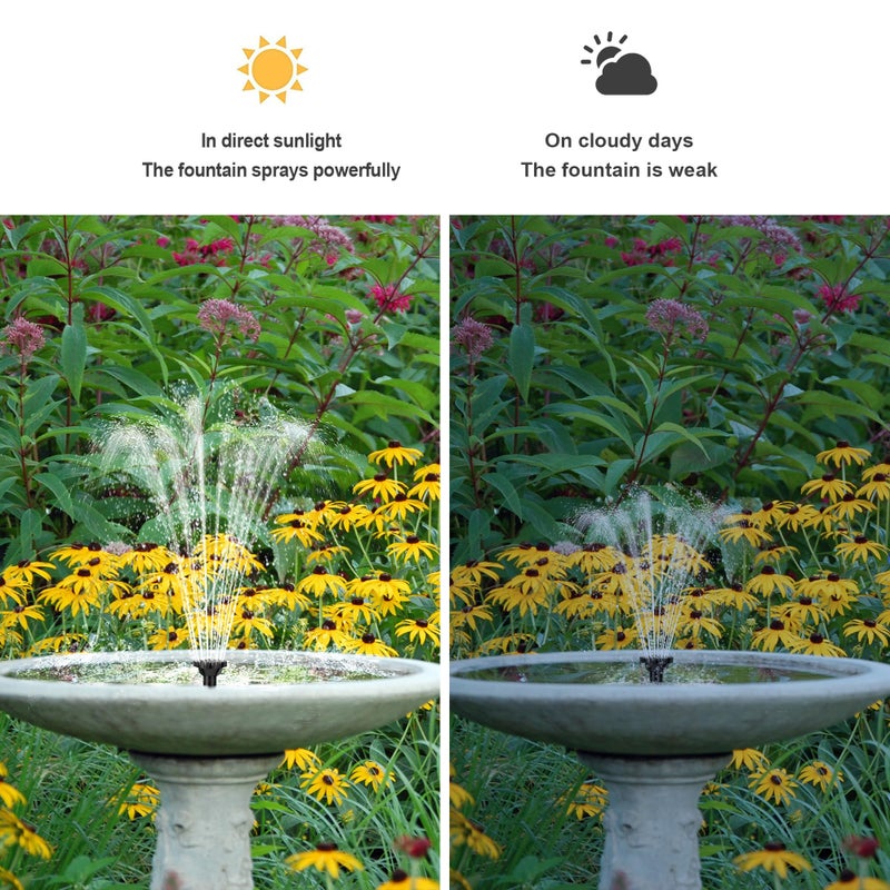 Biling 7.5W Solar Water Pump Outdoor, Solar Pond Pump Solar Fountain with DIY 5ft Tubing for Samll Ponds, Garden Pool and Bird Bath - Image 3