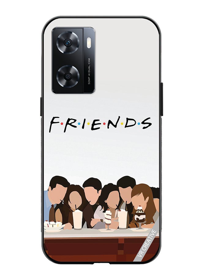 VR CREATIVE Protective Case Cover For Oppo A57/A77s Friends Design Multicolour - Image 1