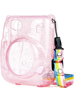 Generic Hot-selling Polypola Mini11 Camera Storage Case Transparent Glitter Crystal Scratch-resistant Drop-resistant Case-Color:Transparent Flash Purple  - Image 4