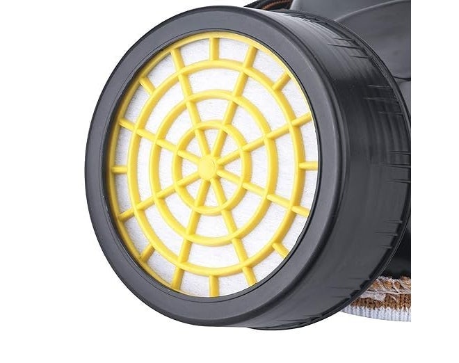 MAXADIL Chemical Respirator Paint Gas Double Cartridge Double Filter Carbon Silicone Antivirus with Inbuilt Filter Chemical Half Face Respirator (Multi Color) - Image 3