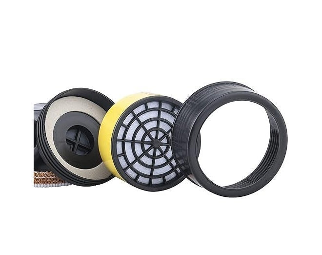 MAXADIL Chemical Respirator Paint Gas Double Cartridge Double Filter Carbon Silicone Antivirus with Inbuilt Filter Chemical Half Face Respirator (Multi Color) - Image 5